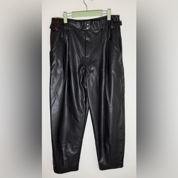 Maeve Pants - Maeve faux leather barrel style pants • Women’s size 12